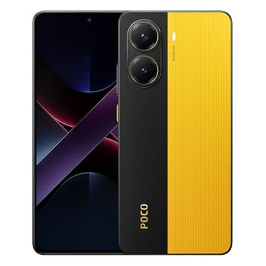 XIAOMI Poco X7 PRO 5G + 4G LTE (for Tmobile Mint Tello & Global) (256GB + 8GB) Ai 6.67" 50MP Gamers Phone NFC Dual sim Unlocked Model 2412DPC0AG (Yellow)
