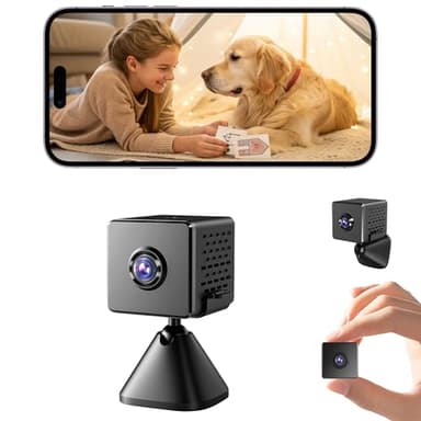 Spy Camera, 4K Hidden Camera with Live View, Plug-in Mini Camera with Motion Alerts, Nanny Cam with Cloud & SD Storage, Auto Night Vision Spy Cam, 24/7 Wired Indoor Camera for Baby, Pet & Elder Care