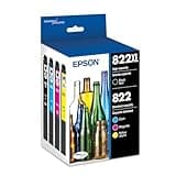 EPSON 822 DURABrite Ultra Ink High Capacity Black & Standard Color Cartridge Combo Pack (T822XL-BCS) Works with WorkForce Pro WF-3820, WF-3823, WF-4820, WF-4830, WF-4833, WF-4834