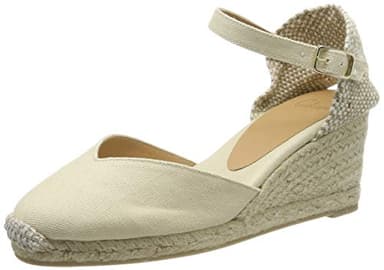 Castañer Women's Chiarita/6/001 Espadrilles, 6.5, Ivory Ivory 203, 6 UK