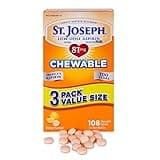 St. Joseph Aspirin Pain Reliever, Chewable Flavored, Low Dose, Orange, 108 Count (69536-181-15)