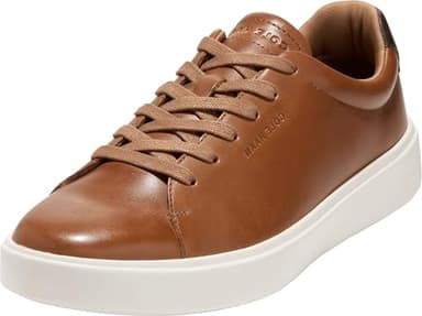 Cole Haan Mens Grand Crosscourt Traveler Sneaker, British Tan/Dark Chocolate/Egret, 9-M US