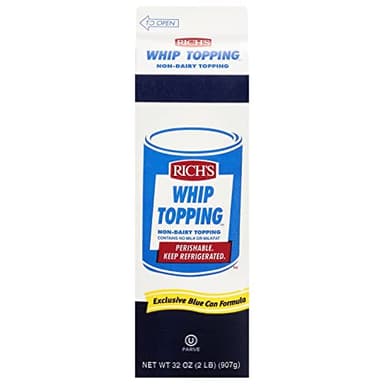 Rich's Non-Dairy Whip Topping - Liquid Whip Topping, Thaw, Pour & Whip, great Dessert Filling, 2lb Cartons, 12 Pack