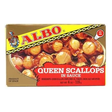 Albo Queen Scallops in Galician Sauce 115g/4oz, 4 oz