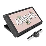 2024 HUION Kamvas 13 (Gen 3) Drawing Tablet with Screen,13.3" Full-laminated Art Tablet with Anti-sparkle Canvas Glass, 99% sRGB, PenTech 4.0, 16384 Pen Pressure, Dual Dial for PC, Mac, Android, Black