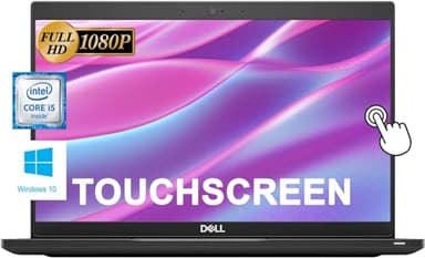 Dell Latitude 7390 Touchscreen Laptop, 13.3" FHD(1920×1080) Business Laptop, Intel Core i5-8250U, 16GB DDR4 RAM, 512GB SSD, Webcam, Backlit Keyboard, Windows 11 Pro (Renewed)
