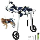 VEVOR Dog Wheelchair for Back Legs, Pet Wheelchair Lightweight & Adjustable Assisting in Healing, Dog Cart with 2 Wheels for Injured, Disabled, Paralysis, Hind Limb Weak Pet (Large)