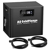 AS ColdPlunge Ice Bath Water Chiller for Cold Plunge Tubs, 1/3 HP Cold Plunge Chiller with Built-in Filter & Pump, Insulated Hoses, Ideal for Ice Bath Pod Cold Therapy Recovery Home Use 110V