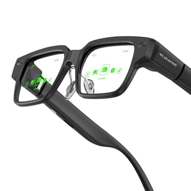 THIИKAЯ AiLens AI Glasses with 1200Nits Micro-OLED Dual Display, 37g Smart AR Glasses, AI Agent, Realtime Pop-up Message, Translation, Teleprompter for Speech, Music, Special Version