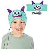 CozyPhones Kids Headphones, Headband Earphones for Children Baby & Toddlers 1-3, Stretchy & Comfy Travel Accessories - Green Monster