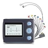 Livenpace Portable 12-Lead Heart Monitor with AI Analysis for Home Use, 24 Hours Recording, Stand-Alone Machine with LCD Screen, Software Compatible with Mac & Windows, TH12