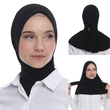 Marwa Fashion Muslim Hijab for Women - Premium Quality scarf for women made up of 100% Stretchable Polyester, Instant hijab