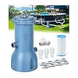 KimFilter Pro Series 1000 GPH Above Ground Pool Filter Pump, Powerful Pool Cartridge Filter Pump, Water Circulation and Filtration System -Improved Water Clean & Clarity, Pools Pumps Above Ground-Gray