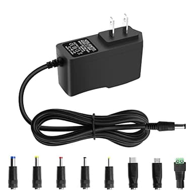 Arkare 5V 1A DC Power Supply Adapter 5W AC/DC Charger AC 100V-240V to D C 5 Volt 1Amp 0.5A Replacement Power Cord for Security Camera Baby Monitor Graco Swing TV Box Raspberry Pi Type C with 8TIPS