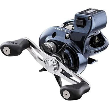 Daiwa Lexa-LC 6.3:1 Line Counter Left Hand Baitcast Fishing Reel w/ Paddle Handle -LEXA-LC100HL