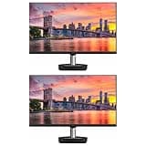 ViewSonic TD2455 24-inch 1080P FHD IPS Premium Monitor, 2-Pack Bundle with 10-Point Touch, Daisy Chain, HDMI, DisplayPort, USB-C, Speaker, Stylus Pen
