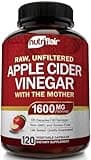 Apple Cider Vinegar Capsules with The Mother - 120 Vegan ACV Pills - Best Supplement for Healthy Weight Loss, Diet, Keto, Digestion, Detox, Immune - Powerful Cleanser & Appetite Suppressant Non-GMO