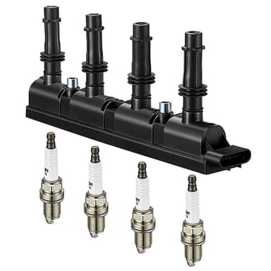 BDFHYK Ignition Coil Pack UF669 and Iridium Spark Plug XP3922 Compatible with Chevy Cruze 2011-2015 Chevrolet Trax Buick Encore 2013-2021 Chevy Sonic 2012-2020 Chevy Oem Coil Pack 1.4L l4 Set of 5