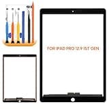 for iPad Pro 12.9 2015 Screen Replacement for iPad Pro 12.9 1st Gen Touch Screen A1584 A1652 Screen Replacement Digitizer Panel Glass Repair Kits(Not Including LCD) (Black)