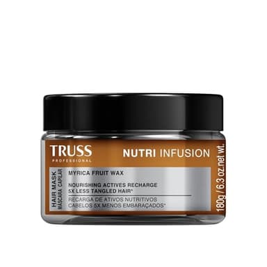 TRUSS Nutri Infusion Hair Mask - Deep Conditioning Treatment for Dry, Damaged, or Chemically Treated Hair with Myrica Fruit Wax - Restores Lipids, Hydrates, and Reduces Tangling (6.3 oz)