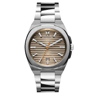 MVMT Odyssey Men’s Automatic Watch – Stainless Steel Bracelet, Water Resistant, Self - Winding Mechanical Timepiece, Gift for Him