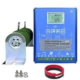 2000W/3000W/5000W/6000W/8000W Wind&Solar Hybrid System MPPT Charge Controller 12V 24V 48V with LCD Screen for Off Grid Home Use Wind Generator,12v-3000w