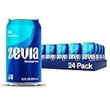 Zevia Zero Sugar Soda, Cola, 12 oz Cans (24-Pack) – Naturally Sweetened, Zero Calorie Sugar Free Soda - Non-GMO Project Verified, Gluten-Free, Vegan