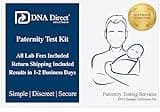 DNA Direct Paternity Test Kit - All Lab Fees & Shipping to Lab Included - at Home Collection Kit for Father and Child - Results in 1-2 Business Days