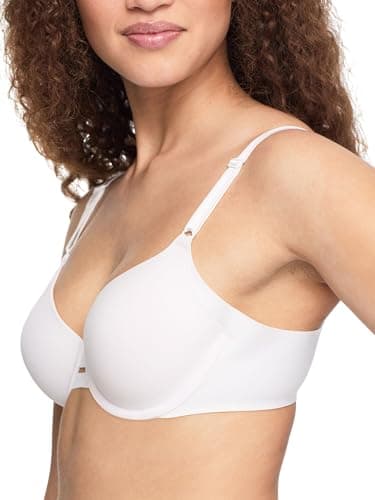 Warner's Women's Blissful Benefits Side Smoothing Underwire Bra, White, 40B