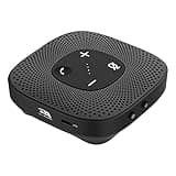 Cyber Acoustics Essential Speakerphone SP-2000 - USB and Bluetooth Speakerphone, Advanced DSP with 360 Degree Noise Cancelling Microphone with 3m Range, 66 Ft BT Wireless Range