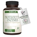 Amvilab - Proteolytic Enzymes - Trypsin & Chymotrypsin - Reduces Edema & Inflammation From Tissue Injury - Supports Digestive, Tissue & Immune Health - Recovery Boost - Dietary Supplement -60 Capsules