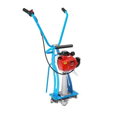 4-Stroke Concrete Power Screed, 900W 35.8CC Gas Vibrating Concrete Power Screed Motor Air-Cooled Concrete Vibration Leveling Machine w/0.17GAL Oil Tank for Construction Site (Steel Plate Body)