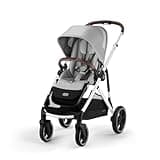 Cybex Gazelle S Stroller, Modular Double Stroller for Infant and Toddler, Includes Detachable Shopping Basket, Over 20+ Configurations, Folds Flat for Easy Storage, Lava Grey