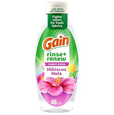 Gain Hibiscus Hula Fabric Rinse & Renew, 48 FL OZ, Laundry Odor Remover