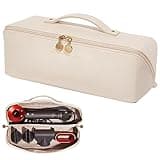 Linpr Travel Case Compatible with Dyson Airwrap Styler, Portable Supersonic Hair Dryer Travel Storage Bag, Waterproof Carrying Case Organizer for Shark Flexstyle and Attachments (White)