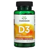 Swanson Vitamin D-3 5000 IU Bone Health Immune Support Healthy Muscle Function D3 Supplement (cholecalciferol) 125 mcg 250 Softgels Count