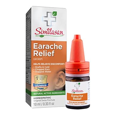 Similasan Earache Relief Ear Drops 0.33 Ounce Bottle, #1 Pharmacist Recommended for Ear Pain