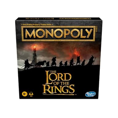 Hasbro Gaming Monopoly: The Lord of The Rings Edition Board Game Inspired by The Movie Trilogy, Play as a Member of The Fellowship, Ages 8 and Up (Amazon Exclusive)
