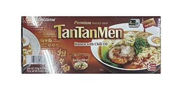 Nongshim Tantanmen Premium Noodle Soup Bowl, Ramen w/Chili Oil, 3.56 Oz (6 Ct)