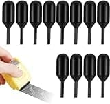 Identity Theft Protection Roller Stamps, 12 Pcs Black Replacement Rolling Ink Refills for Confidential Privacy Security Ink Stamps, to Cover Personal Information Mail Address