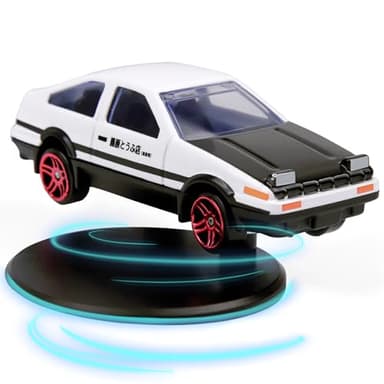 COGEEK Car Drift Dashboard Ornament, Alloy Drifting Spin AE86 Model Mini Car Interior Dash Decoration Dynamic Rotate Auto Interior Accessories, VehicleTurn and Follow Drift
