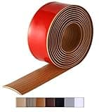 Bnell Floor Transition Strip Floor Cover Strips Self Adhesive Flooring Transitions Laminate Floor Strip Vinyl Floor Flat Divider Strip for for Joining Floor Gaps (3.28FT,2in, Yellow Oak)