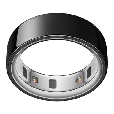 Oura Ring 4 - Black - Size 12 - Sleep, Activity, Women’s Health, AI Advisor, Up to 8 Days of Battery Life, Size Before You Buy, Android & iOS Compatible