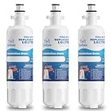 Water Filter Replacement Compatible with LG LT700P, Kenmore Elite 9690, ADQ36006101, ADQ36006102 and LFXS30766S, 3 Pack, by NUTTUTO