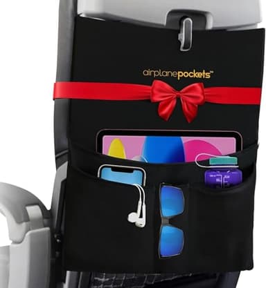 Airplane Pockets - Airplane Accessories - Plane Travel Essentials - Travel Organizer - Seat Storage Organizer - Air Travel Essentials - Seatback Organizer - International Travel Accessories Must-Haves