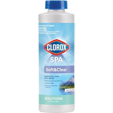 Clorox® Pool&Spa™ Soft&Clear, Maintains Clear Soft Water, Reduces Spa Maintenance, 32 Ounces (Pack of 1)