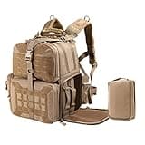 VOTAGOO Tactical Range Backpack, Gun Bag for Handguns and Ammo, 3 Pistol Carrying Cases for Hunting Shooting
