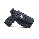 POLE.CRAFT Walther PPS M2 Holster IWB Kydex Fit : Walther PPS M2 9mm / .40 Pistol - Walther PPS M2 9mm IWB Holster - Inside Waistband Concealed Carry Holster - Adjustable Cant (Black, Right Hand)