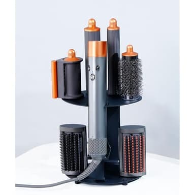 Nekuma Curling Iron Holder Attachments Compatible with Dyson Airwrap Organizer Stand on Desktop, Hair Wrap Storage Rack Accessories Wall Mounted for home / Bathroom