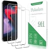 Pokolan (3 Pack Tempered Glass for iPhone SE 3, SE 2022, iPhone SE 2, SE 2020 Screen Protector, Anti Scratch, Bubble Free, Case Friendly